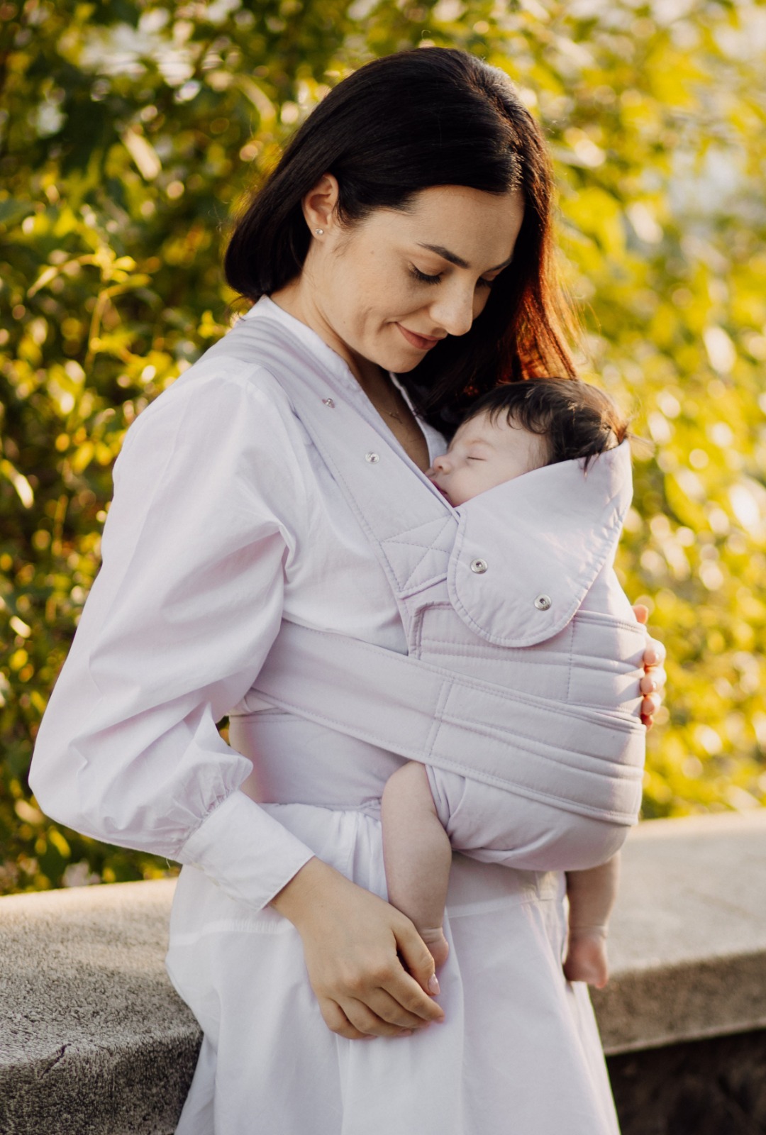 Marsupi Breeze Lilac Portabebés Cangurera Ergonómico