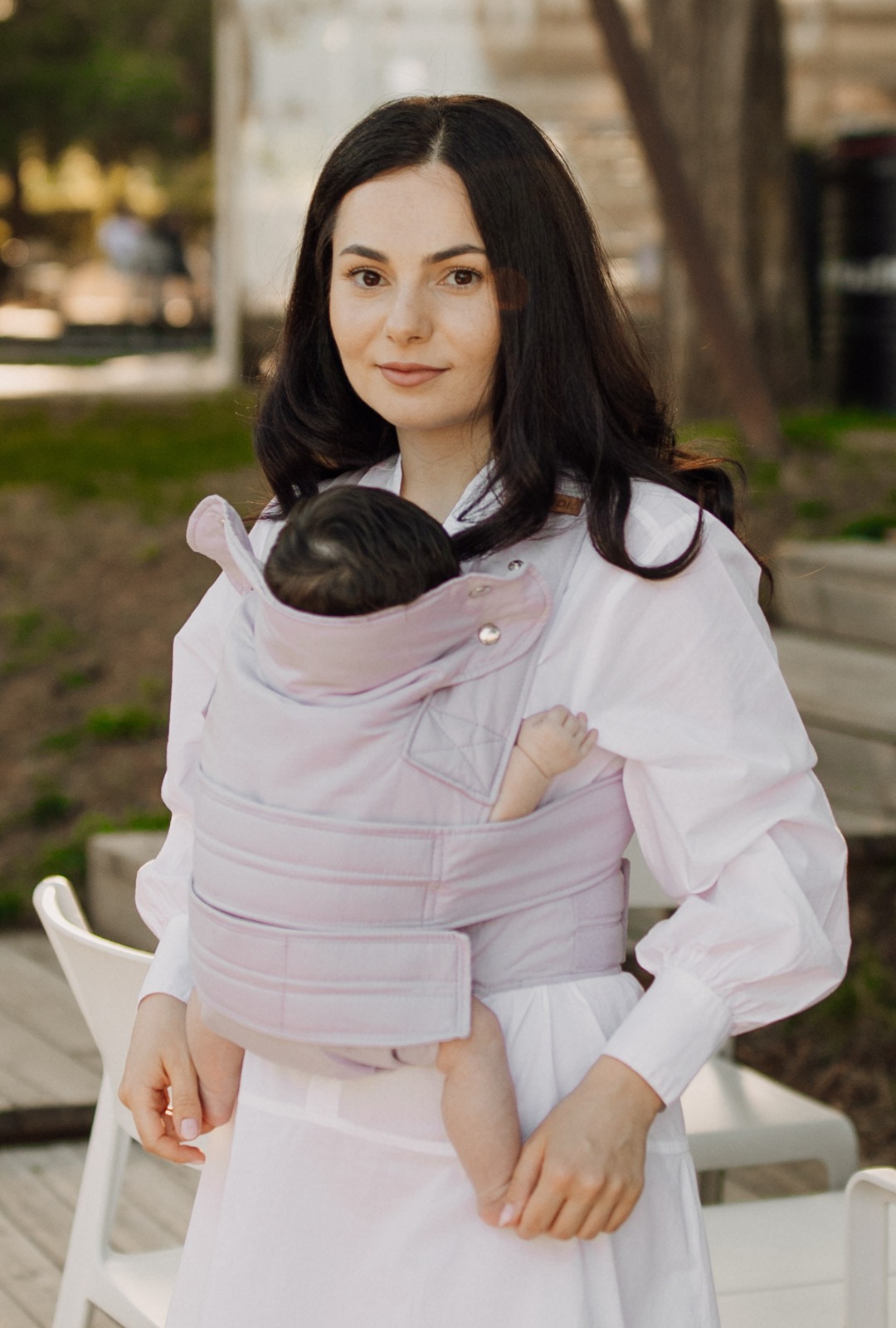 Marsupi Breeze Lilac Portabebés Cangurera Ergonómico