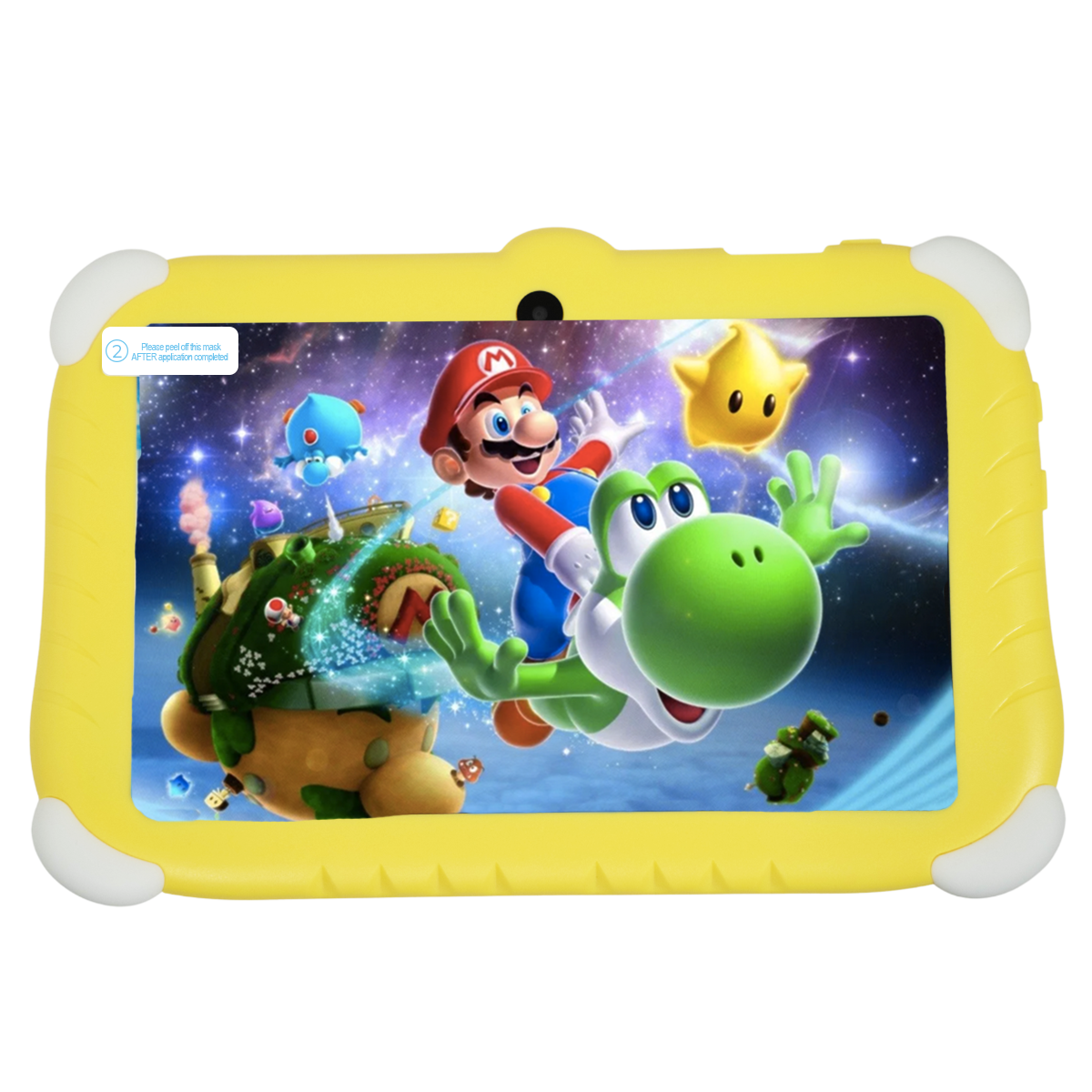 LoQuiero Tablet para niños de super Mario Bross Android 13 7.0 HD Screen 2gb - 32 gb AMARILLO