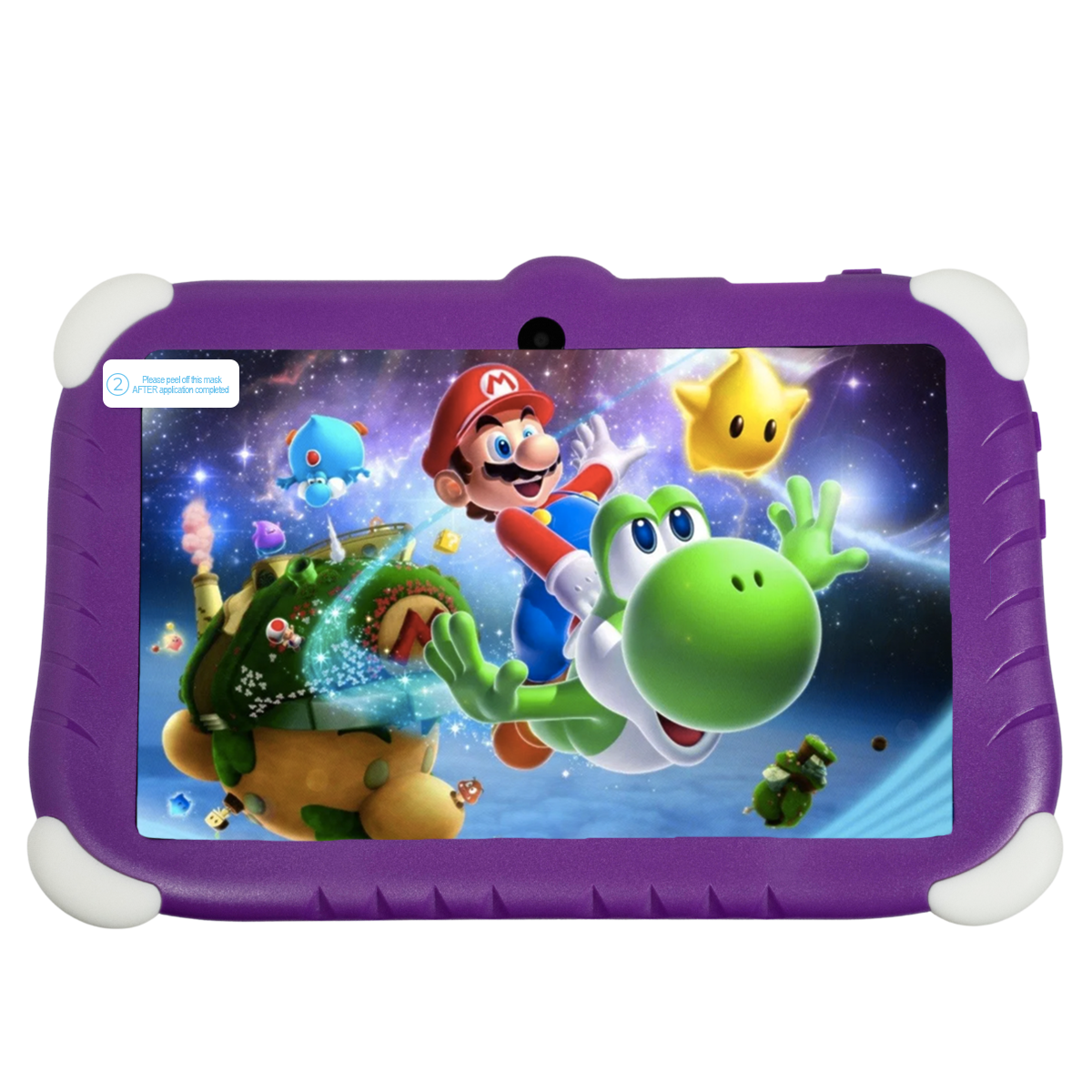 LoQuiero Tablet para niños de super Mario Bross Android 13 7.0 HD Screen 32GB y 2GB RAM MORADO