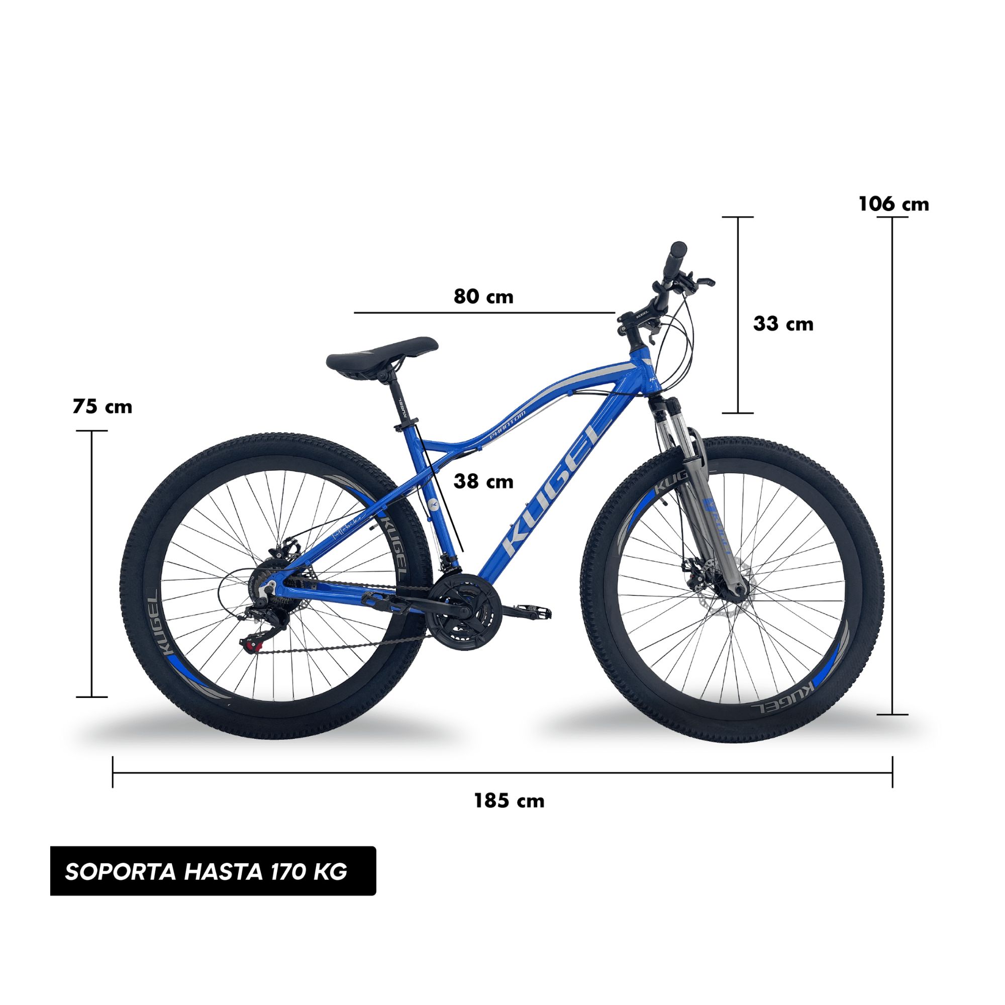 Bicicleta de Montaña Kugel Phantom R29  21 Velocidades