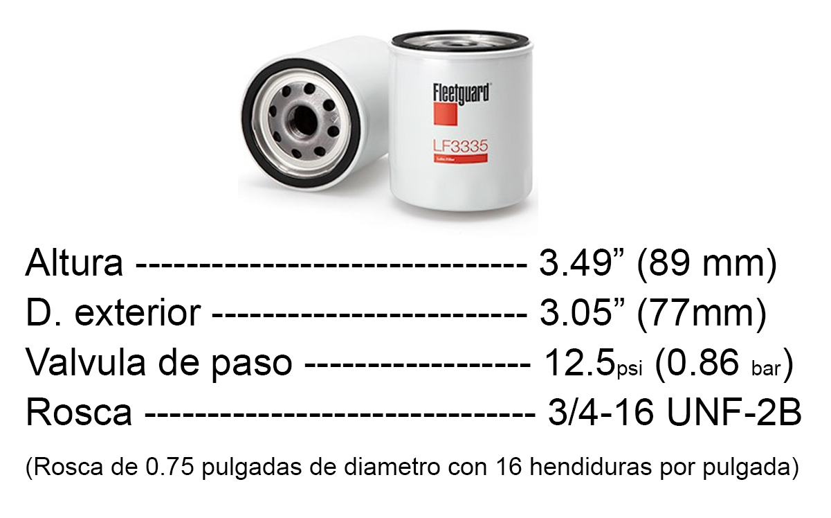 Lf3335 Filtro Aceite Lf 3335 P550335 Bt223 Ml 1003 51348