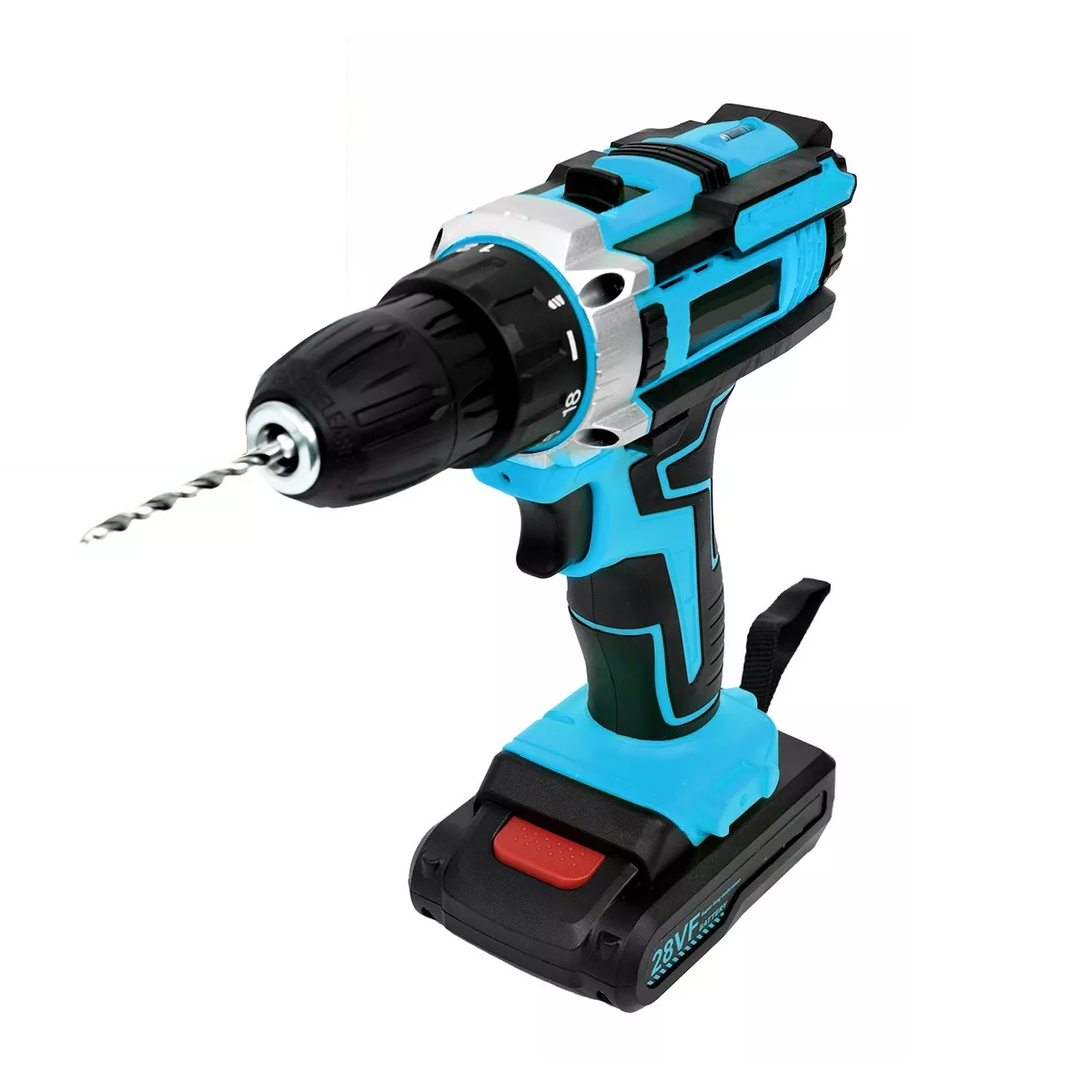 Destornillador Inalambrico Taladro Con 2 Batería Azul