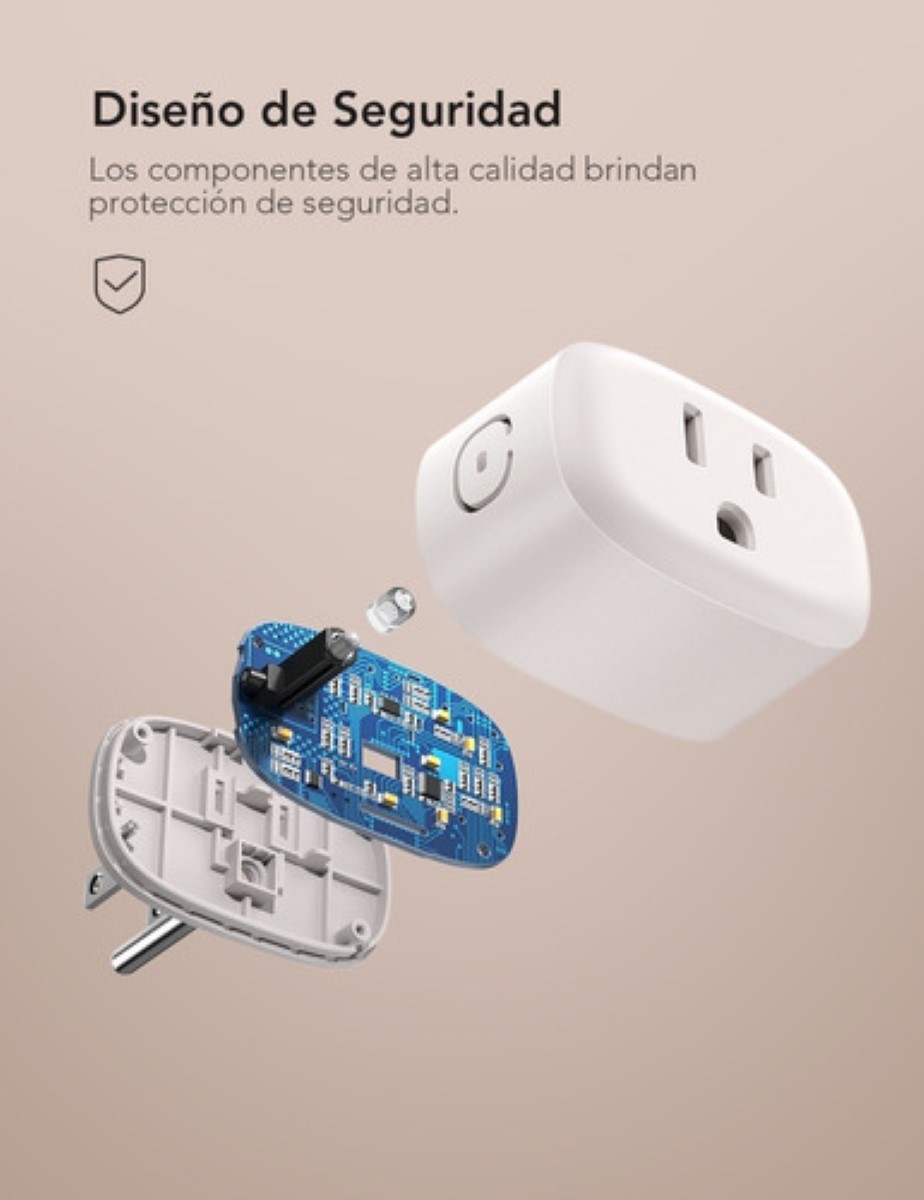 Enchufes Inteligentes Wifi Mini Smart Plug 4 Uds Blanco