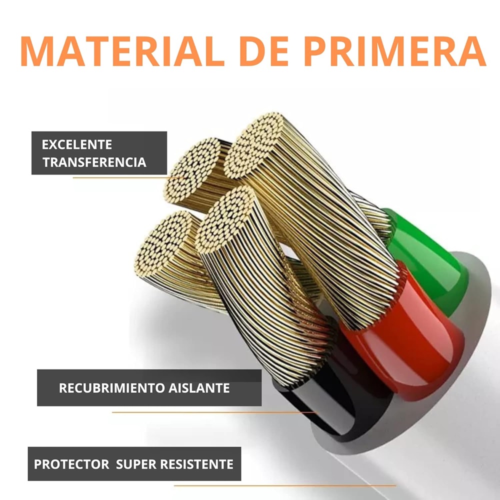 Cable de Carga para iPod/iPhone/iPad  .