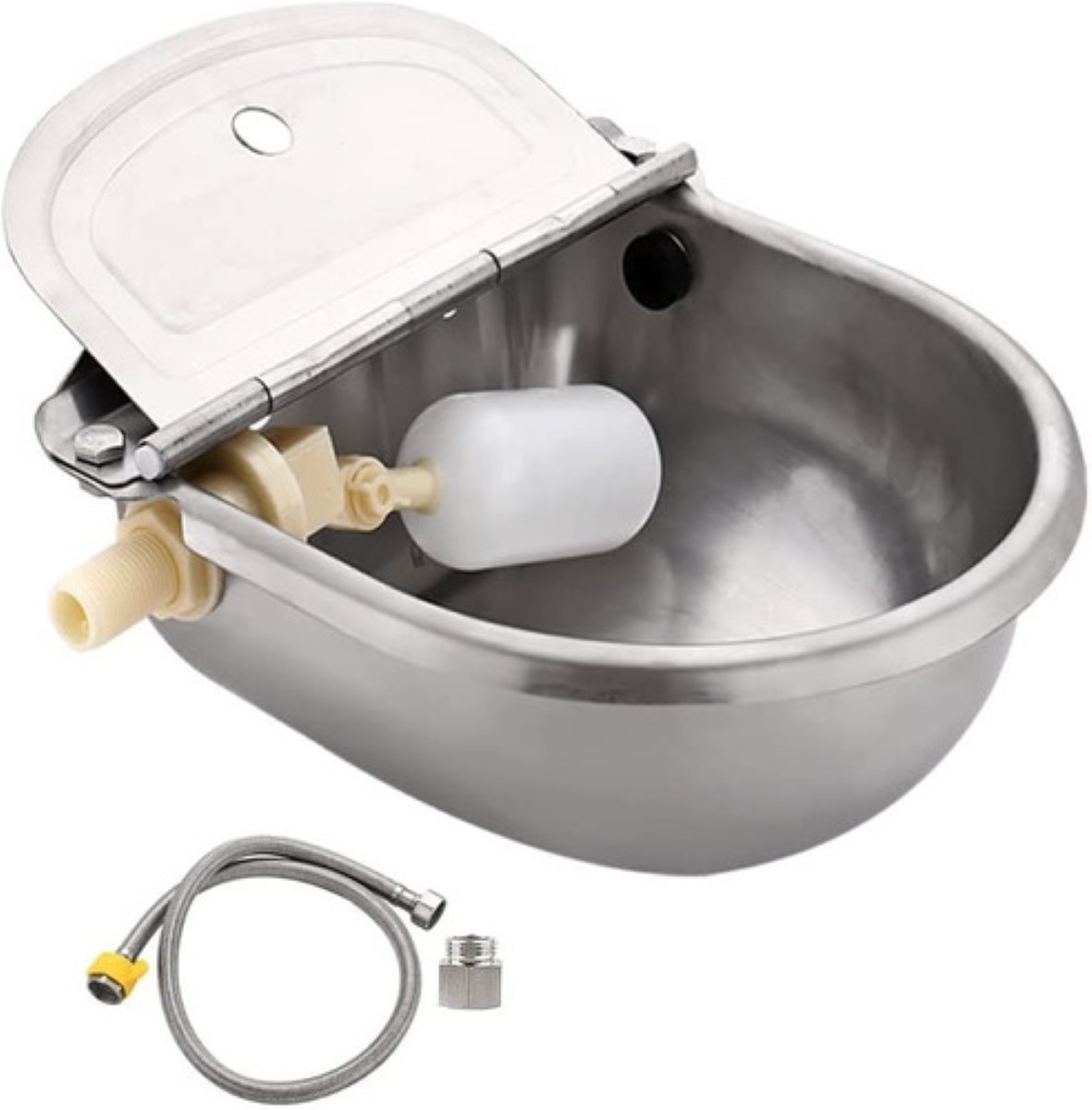 Bebedero Automatico Para Mascotas plateado