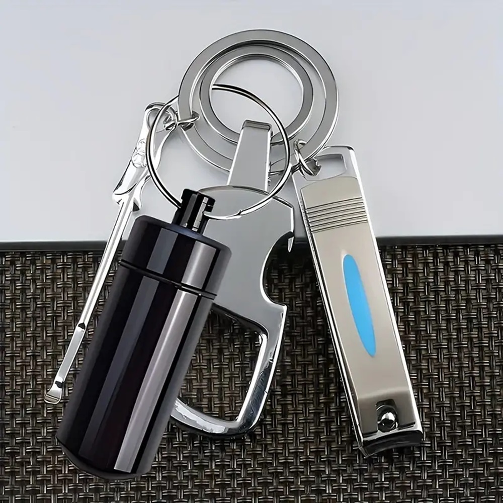 Llavero pastillero 4 llaveros para pildoras