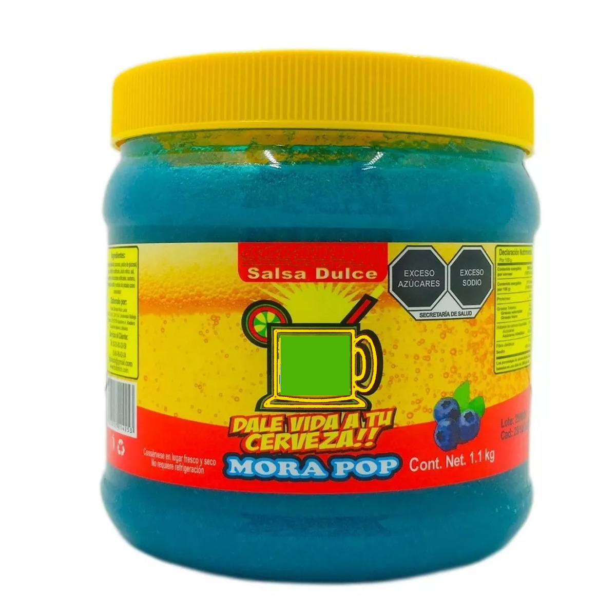 Salsa Para Escarchar Michelada 1.1kg Pulpa Mora pop