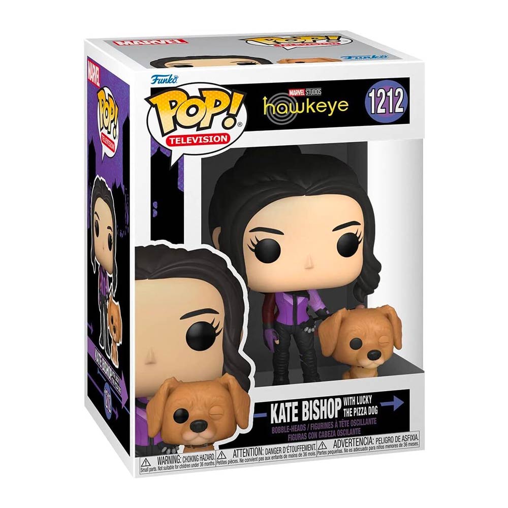 Funko Pop 1212 :: Kate Bishop With Lucky The Pizza Dog (Hawkeye)