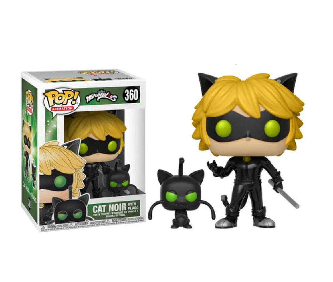 Funko Pop Miraculous Cat Noir Con Plagg #360