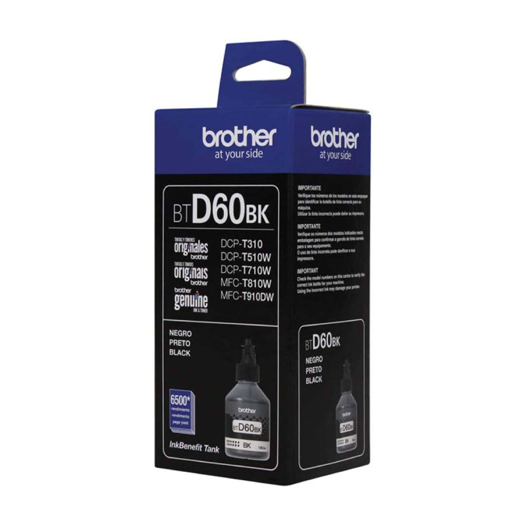 Tinta Original Brother Btd 60bk Para Brother T310,t510,t710