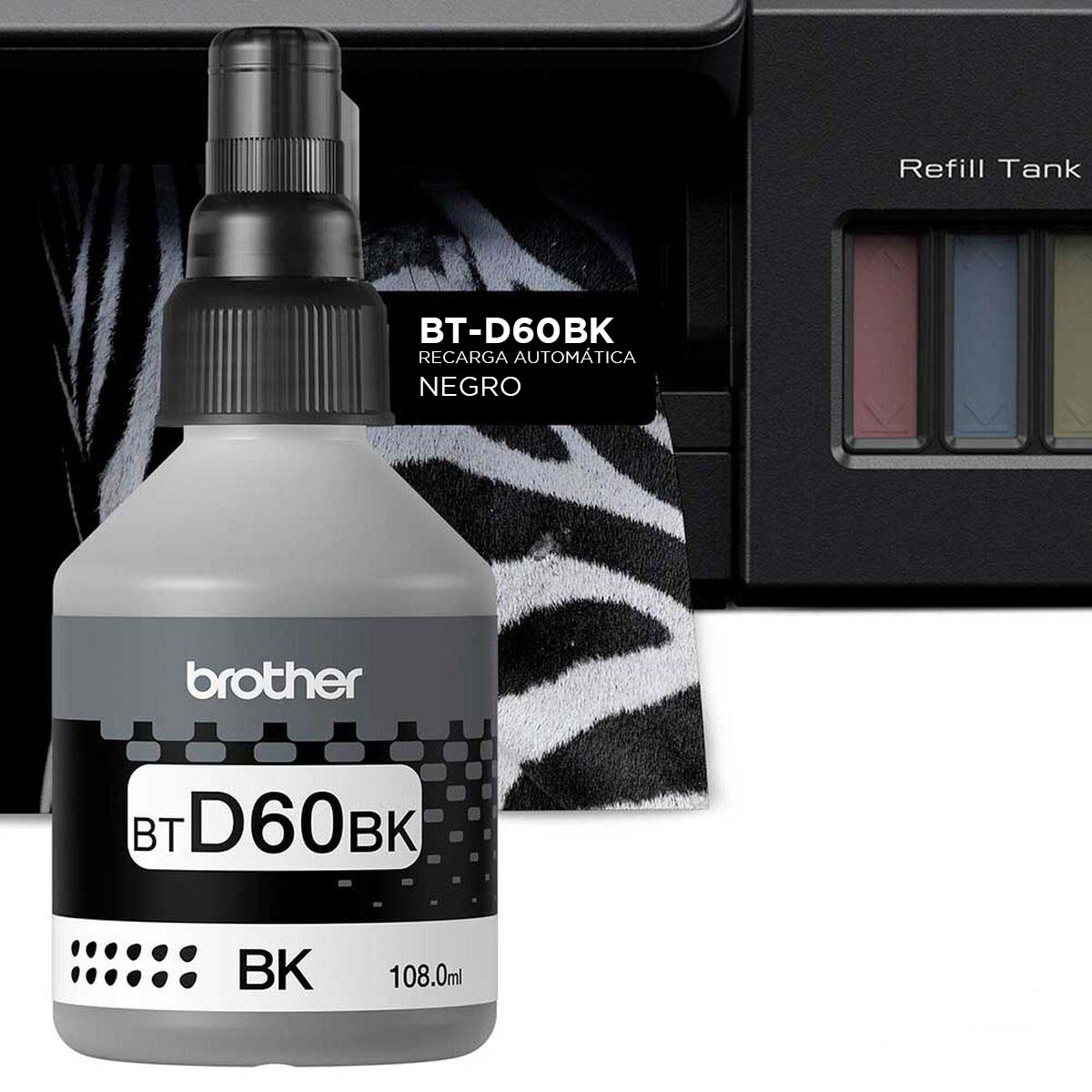 Tinta Original Brother Btd 60bk Para Brother T310,t510,t710