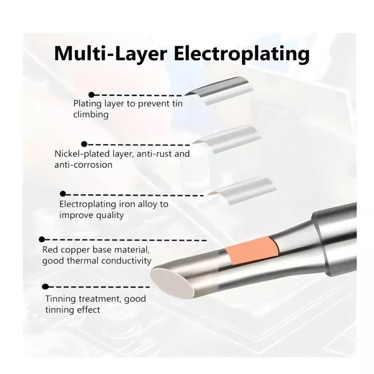 Kit 17 Puntas Cautín Repuesto Profesional 