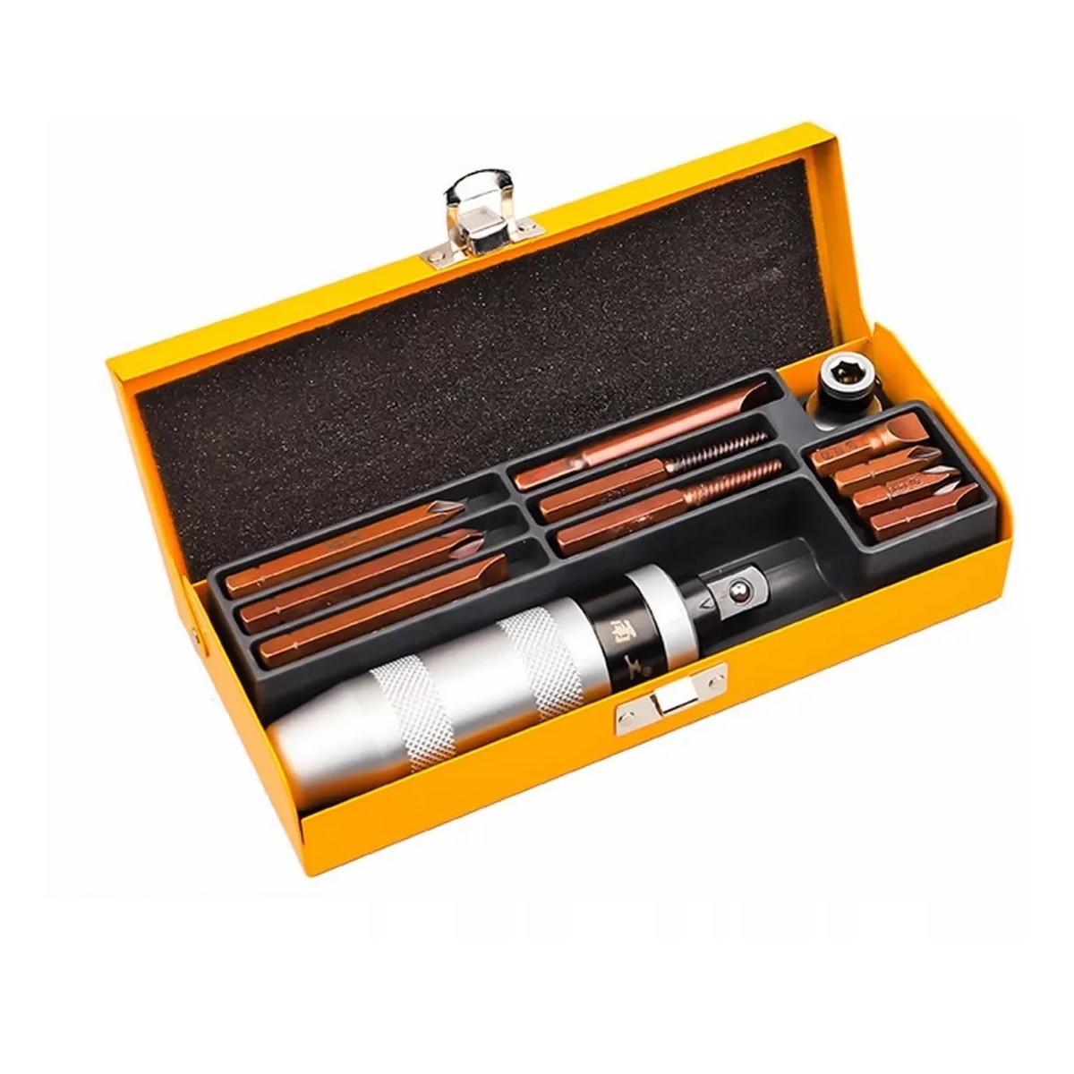 Juego De Desarmador De Impacto Con 12 Puntas