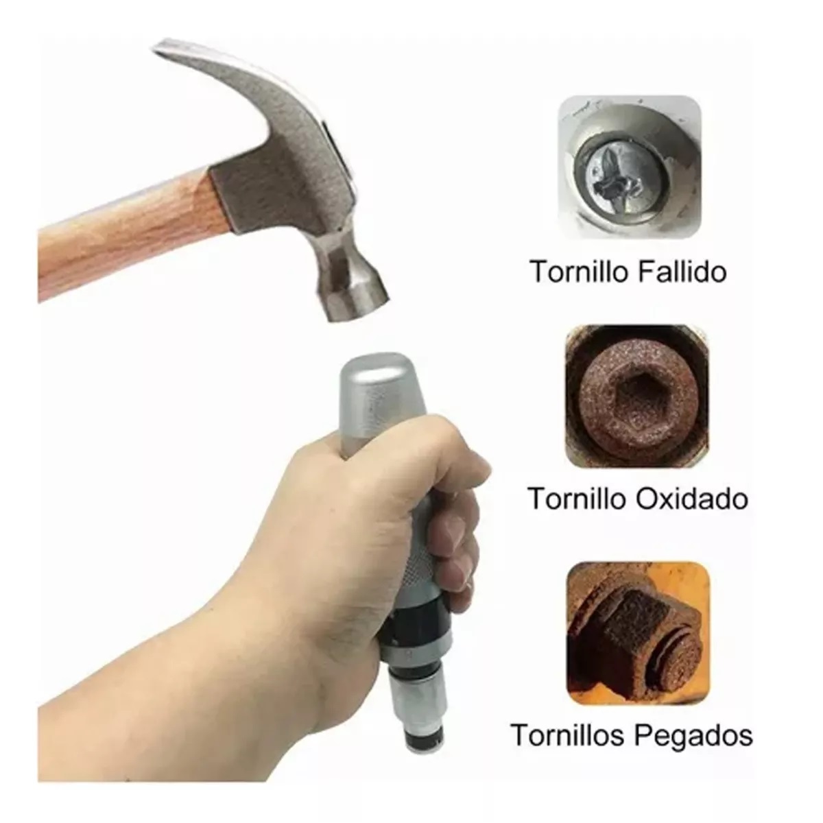 Juego De Desarmador De Impacto Con 12 Puntas