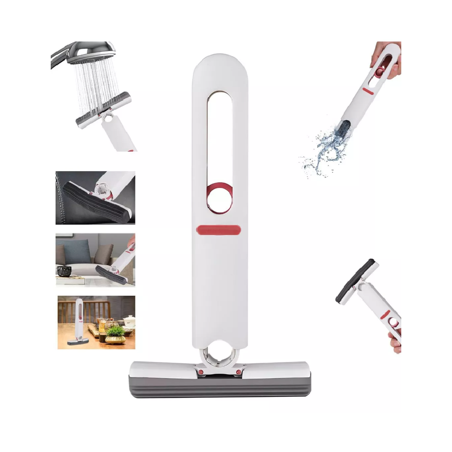 Mini Fregona Jalador De Sobremesa Cepillo Limpia Cristales De Cocina