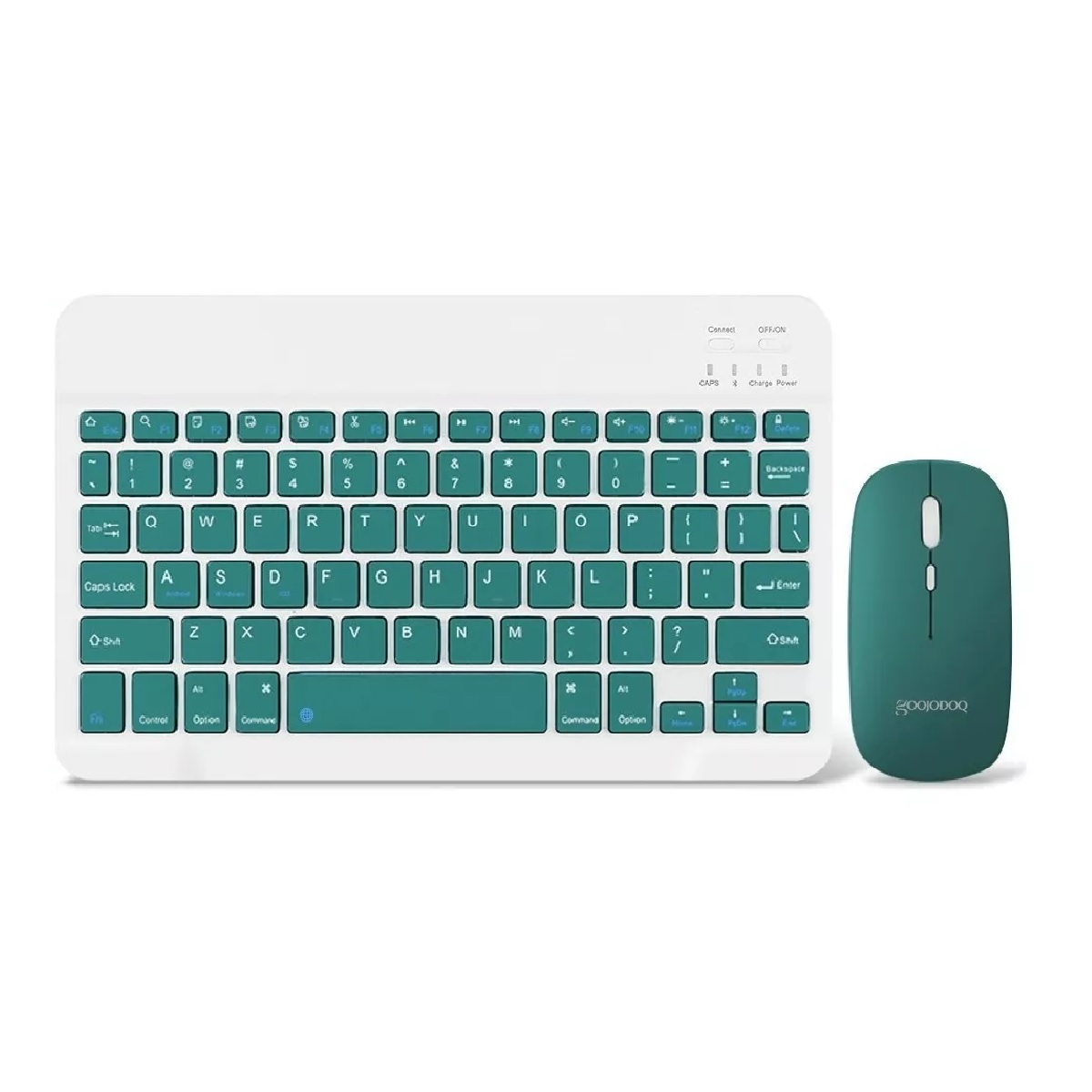 Combinación De Teclado Y Mouse Inalámbricos Para Pc iPad Verde Obscura