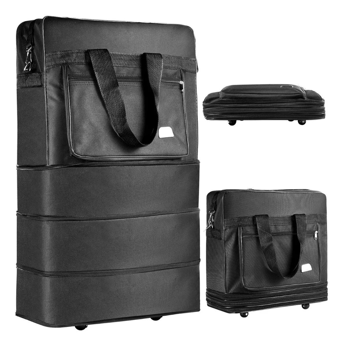 Mochila Deportiva Para Hombre Mujer Y Maleta De Viaje Negro