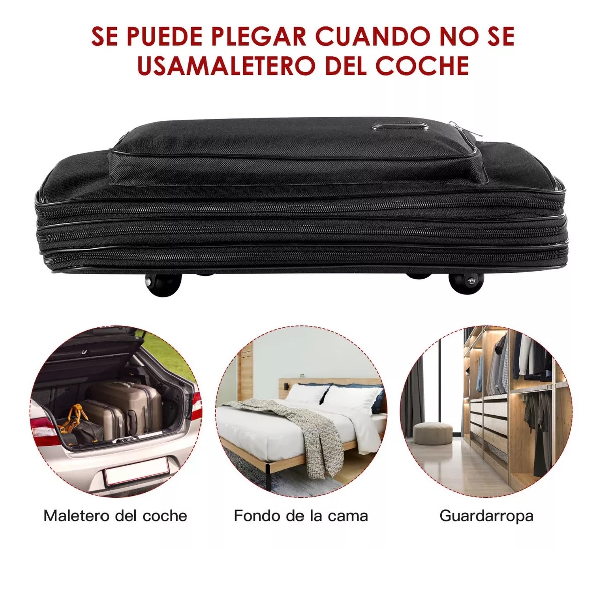Mochila Deportiva Para Hombre Mujer Y Maleta De Viaje Negro