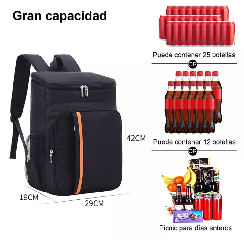 Mochila Hieleras Enfriador Bolsa Impermeable Portátil 20L.