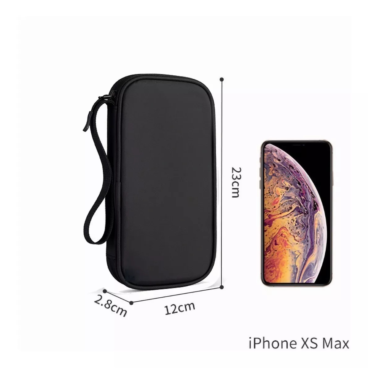Cartera Impermeable Con Protección Para Viaje Negro