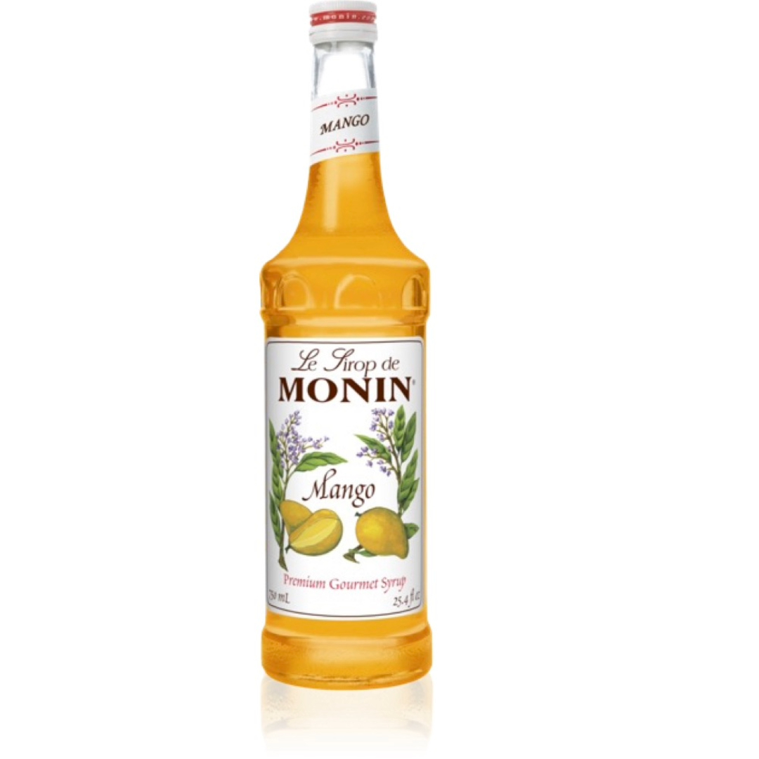 Monin Jarabe de Mango en botella de Vidrio de 750 ml.