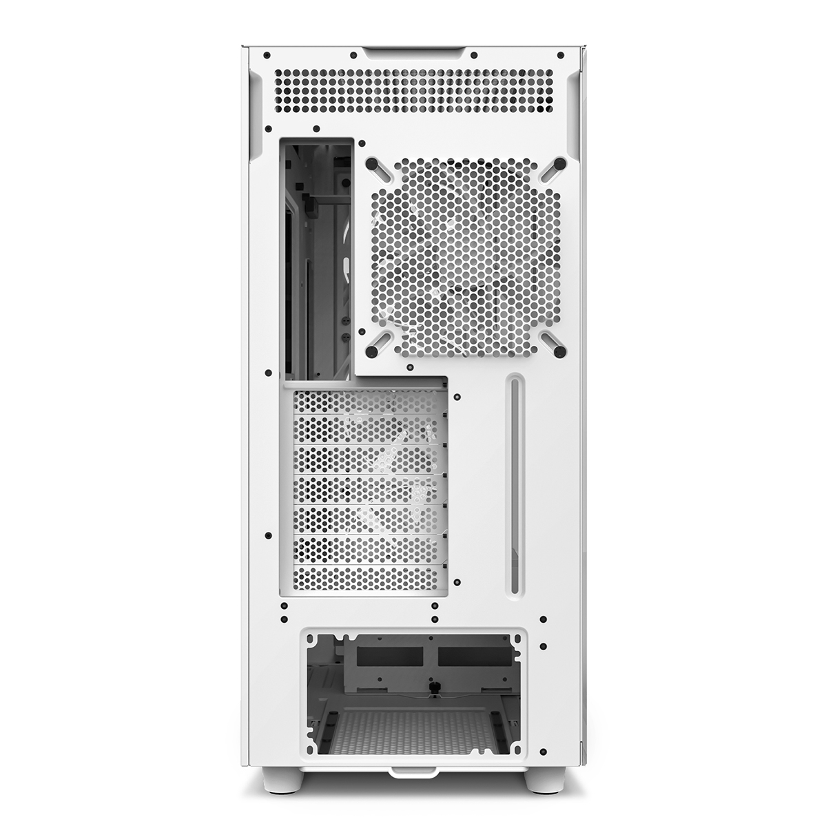 Gabinete Gamer NZXT H7 Elite ATX Media Torre 4 Fan Cristal Templado USB-C Blanco CM-H71EW-01 