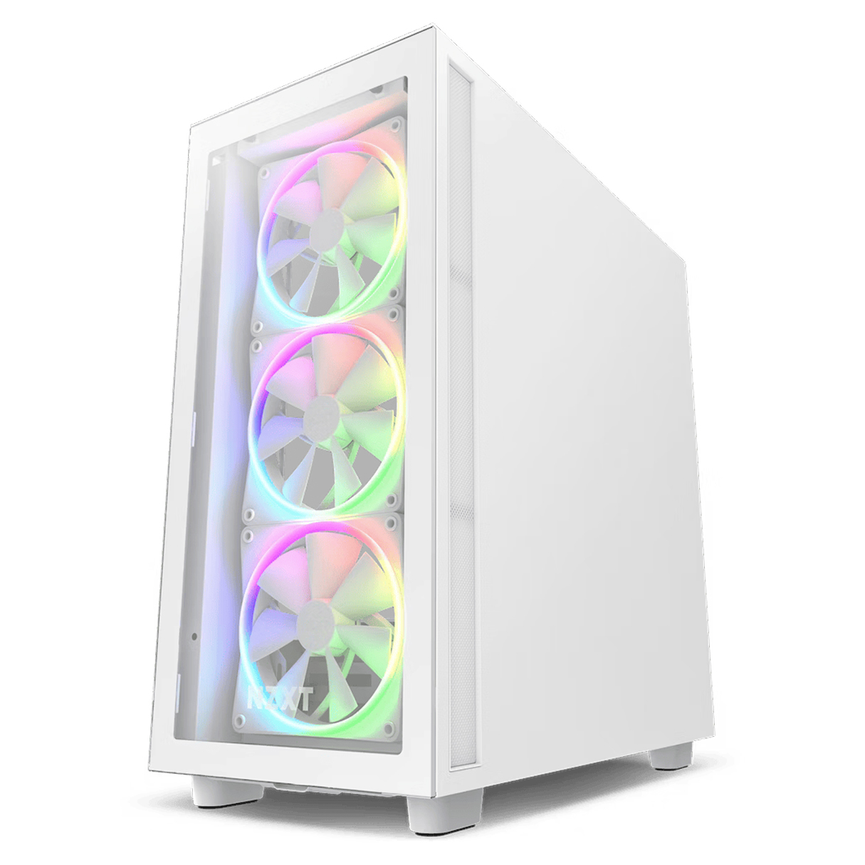 Gabinete Gamer NZXT H7 Elite ATX Media Torre 4 Fan Cristal Templado USB-C Blanco CM-H71EW-01 