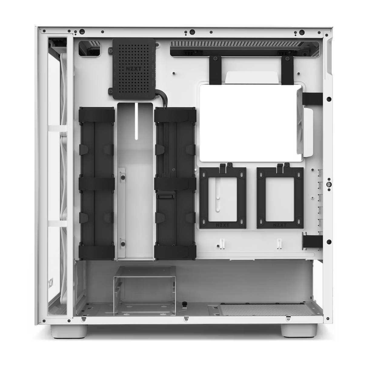 Gabinete Gamer NZXT H7 Elite ATX Media Torre 4 Fan Cristal Templado USB-C Blanco CM-H71EW-01 