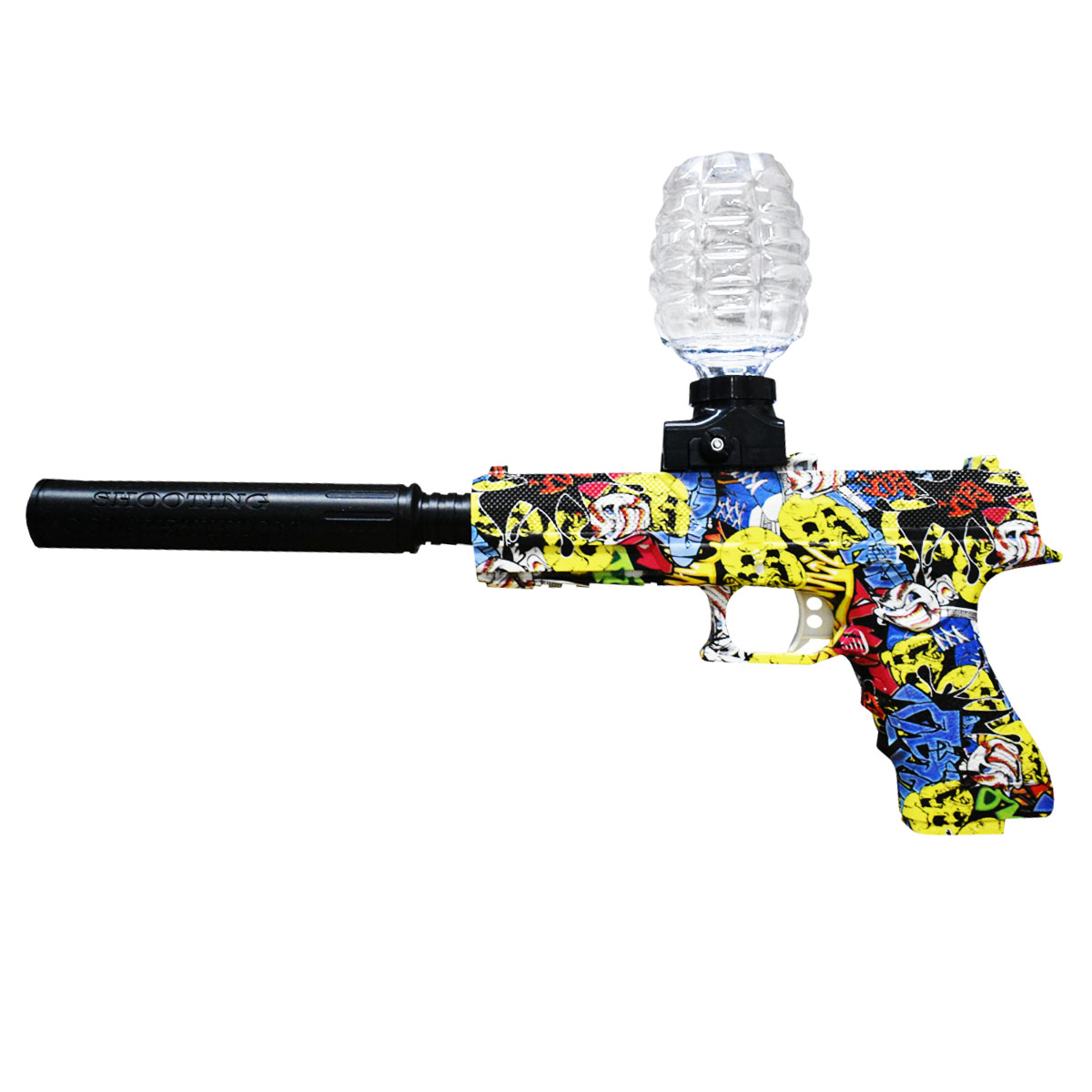 Pistola Glock de Hidrogel De Juguete Lanzador Automatico con Silenciador