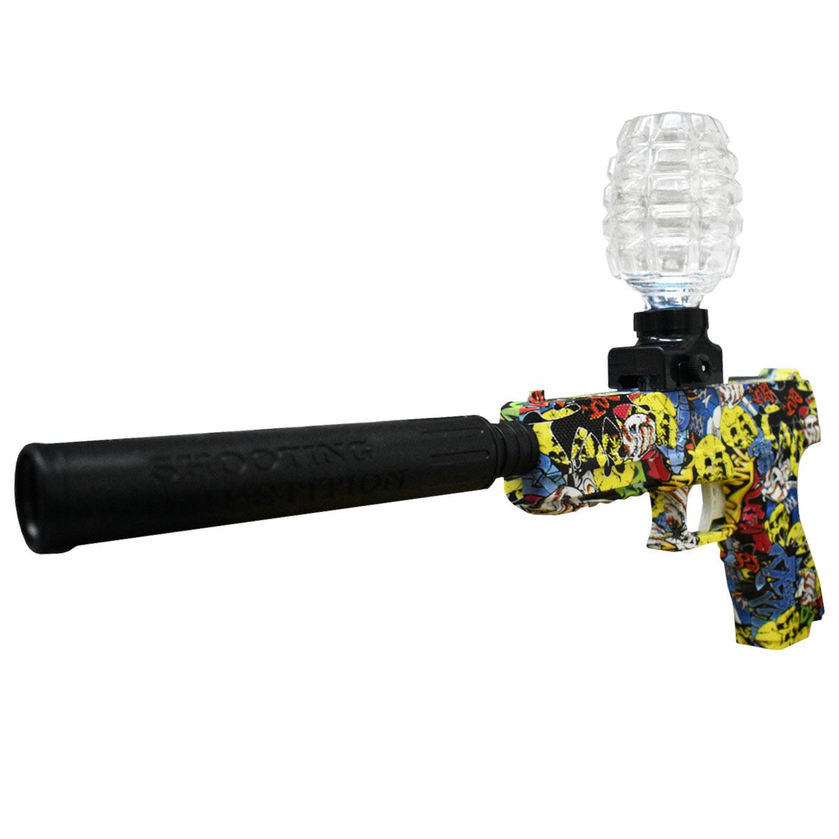 Pistola Glock de Hidrogel De Juguete Lanzador Automatico con Silenciador