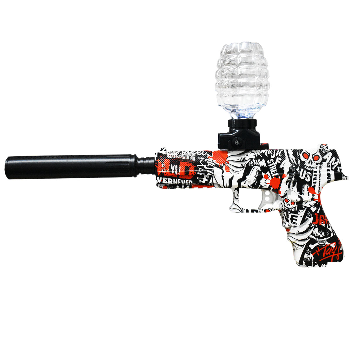 Pistola Glock de Hidrogel De Juguete Lanzador Automatico con Silenciador