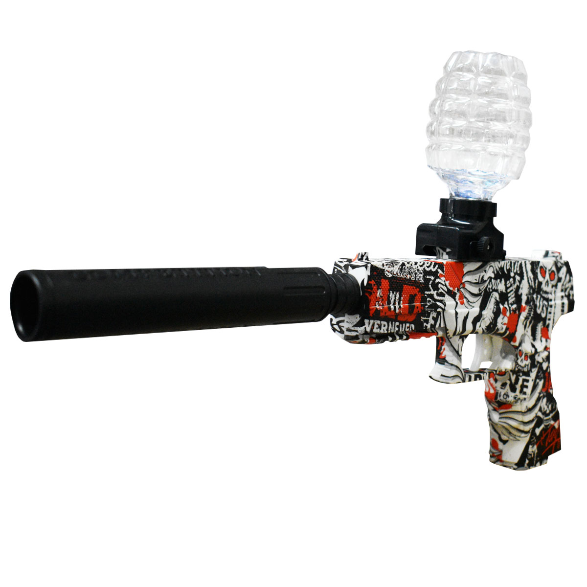 Pistola Glock de Hidrogel De Juguete Lanzador Automatico con Silenciador