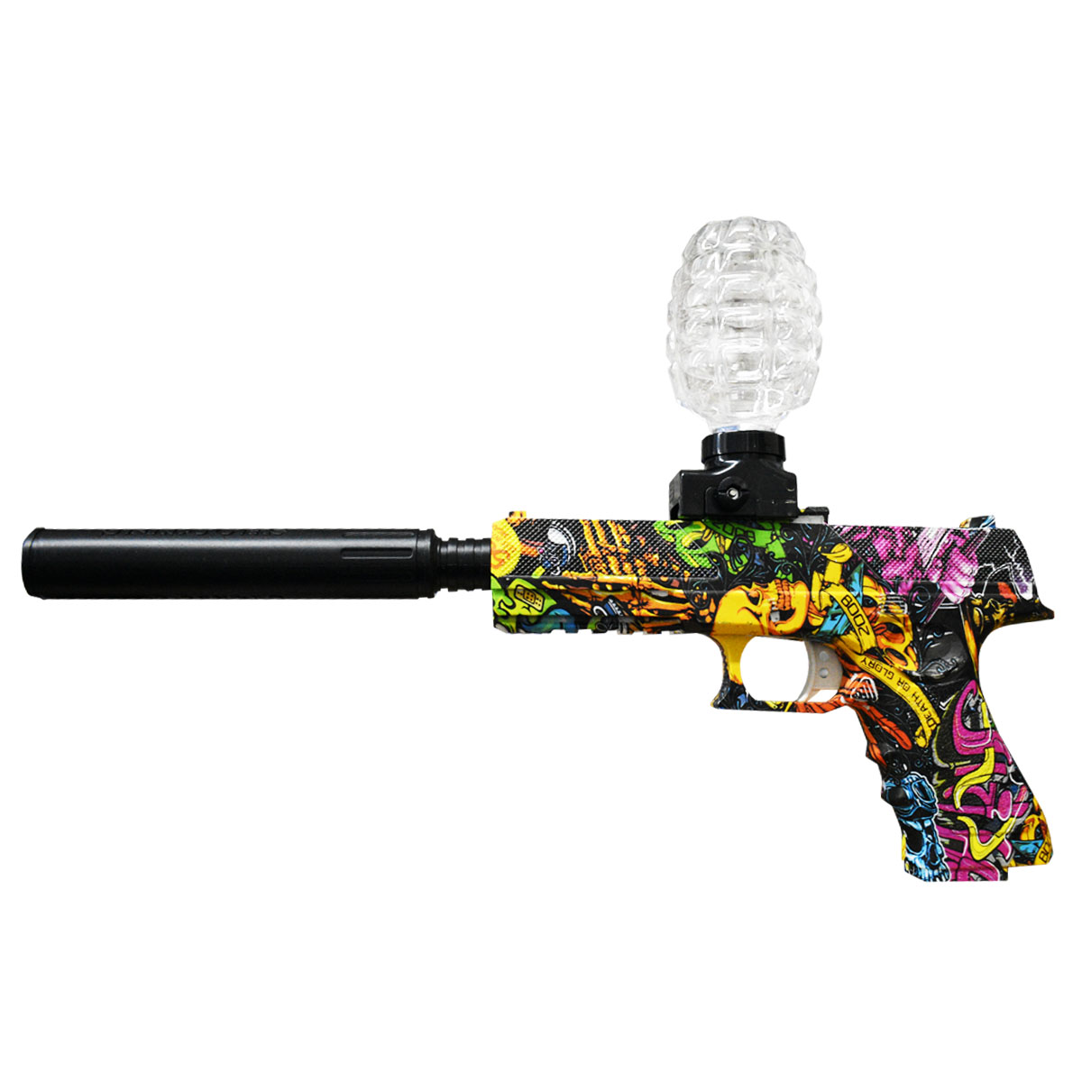 Pistola Glock de Hidrogel De Juguete Lanzador Automatico con Silenciador