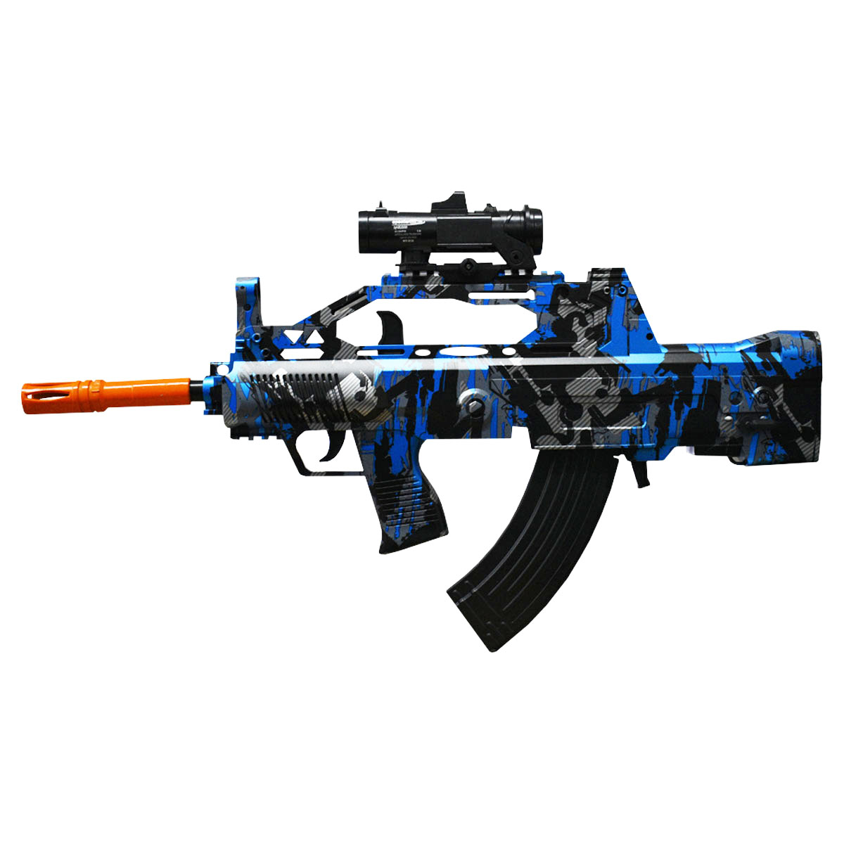 Pistola Rifle de Asalto M249 de Hidrogel De Juguete Lanzador Automatico Dos Funciones