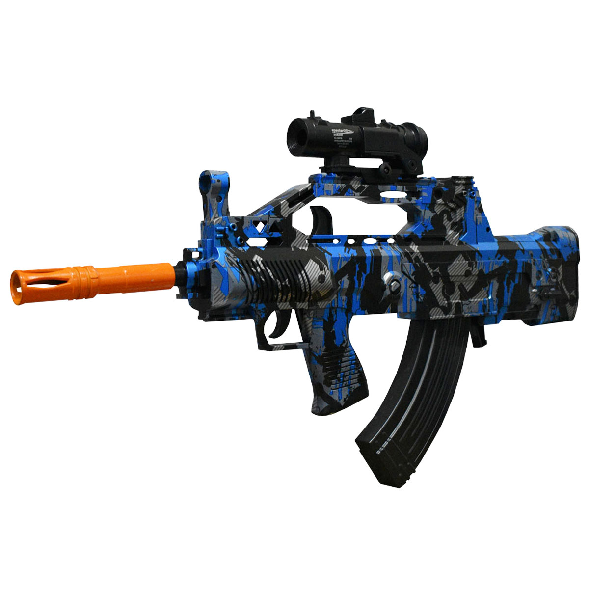 Pistola Rifle de Asalto M249 de Hidrogel De Juguete Lanzador Automatico Dos Funciones