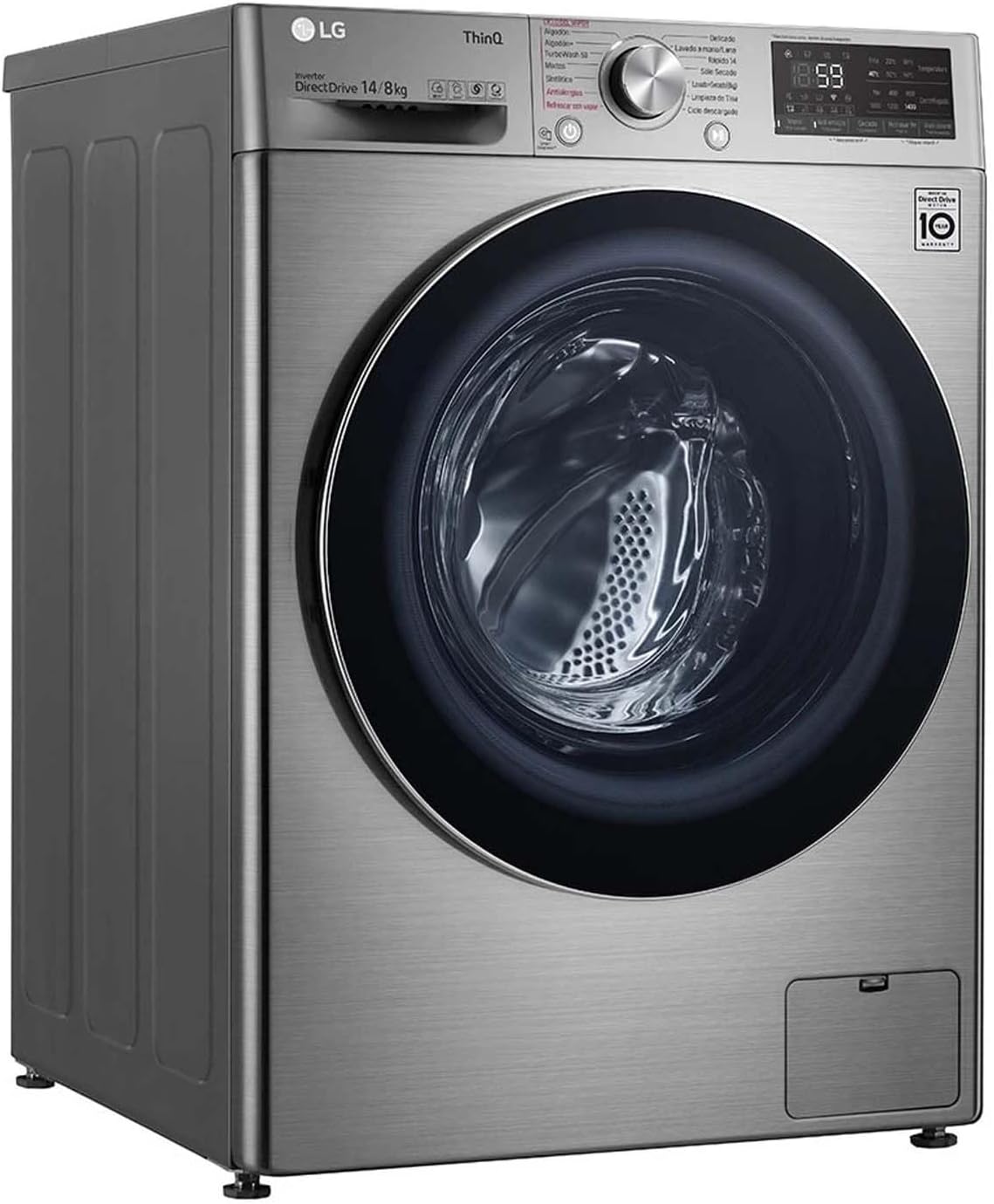 Lavasecadora Eléctrica 14 Kg de Carga Frontal LG WD14VV3S6C