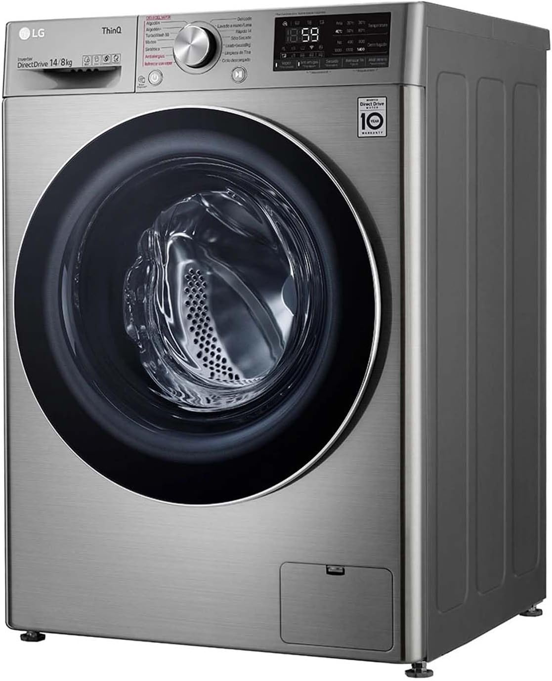 Lavasecadora Eléctrica 14 Kg de Carga Frontal LG WD14VV3S6C