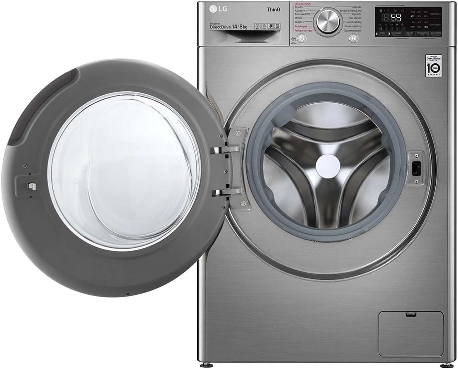 Lavasecadora Eléctrica 14 Kg de Carga Frontal LG WD14VV3S6C
