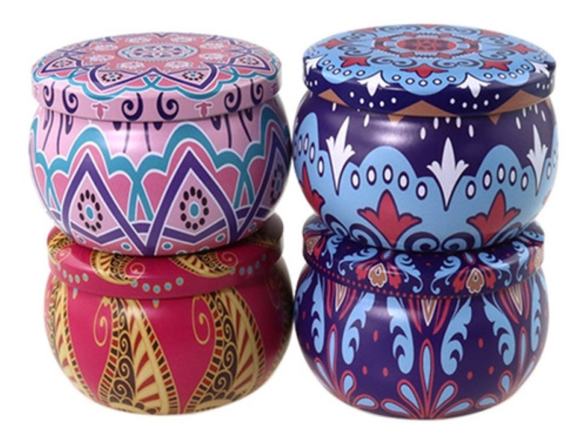 4 Velas De Aromaterapia Cera Soja Vela Aromáticas 