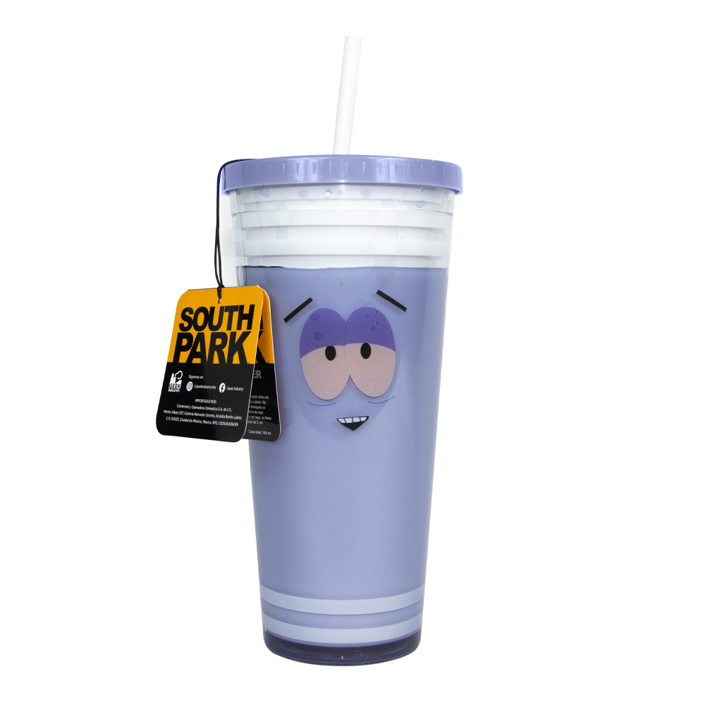 Vaso con popote Toallin - South Park - Geek Industry