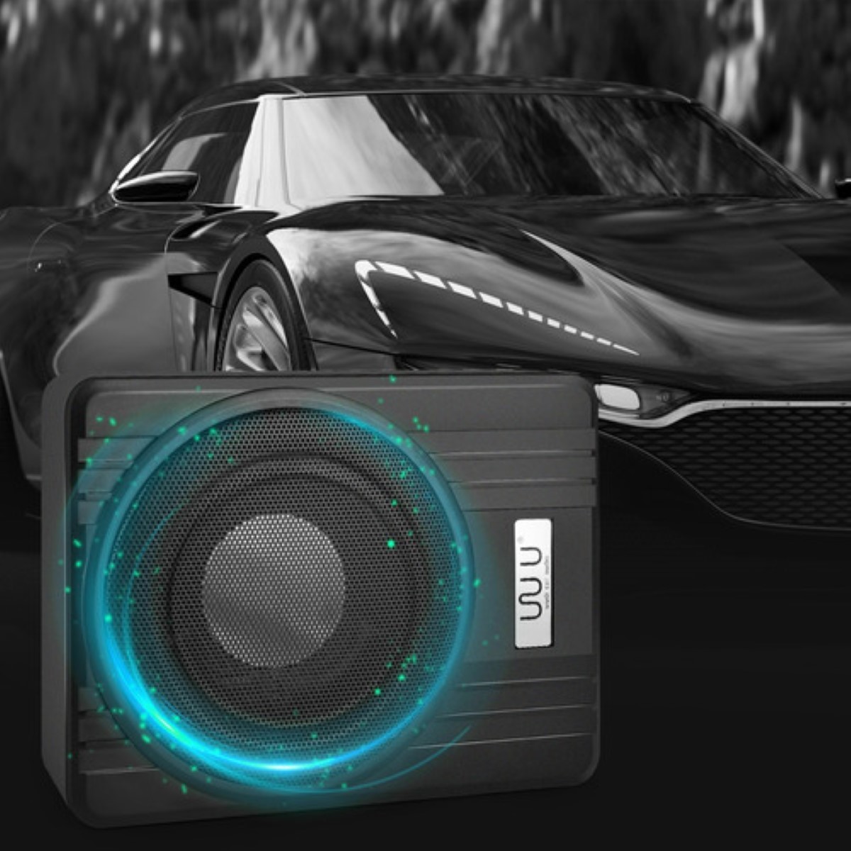 Amplificado 10 Pulgadas, Bocinas Para Carros 600w Negro