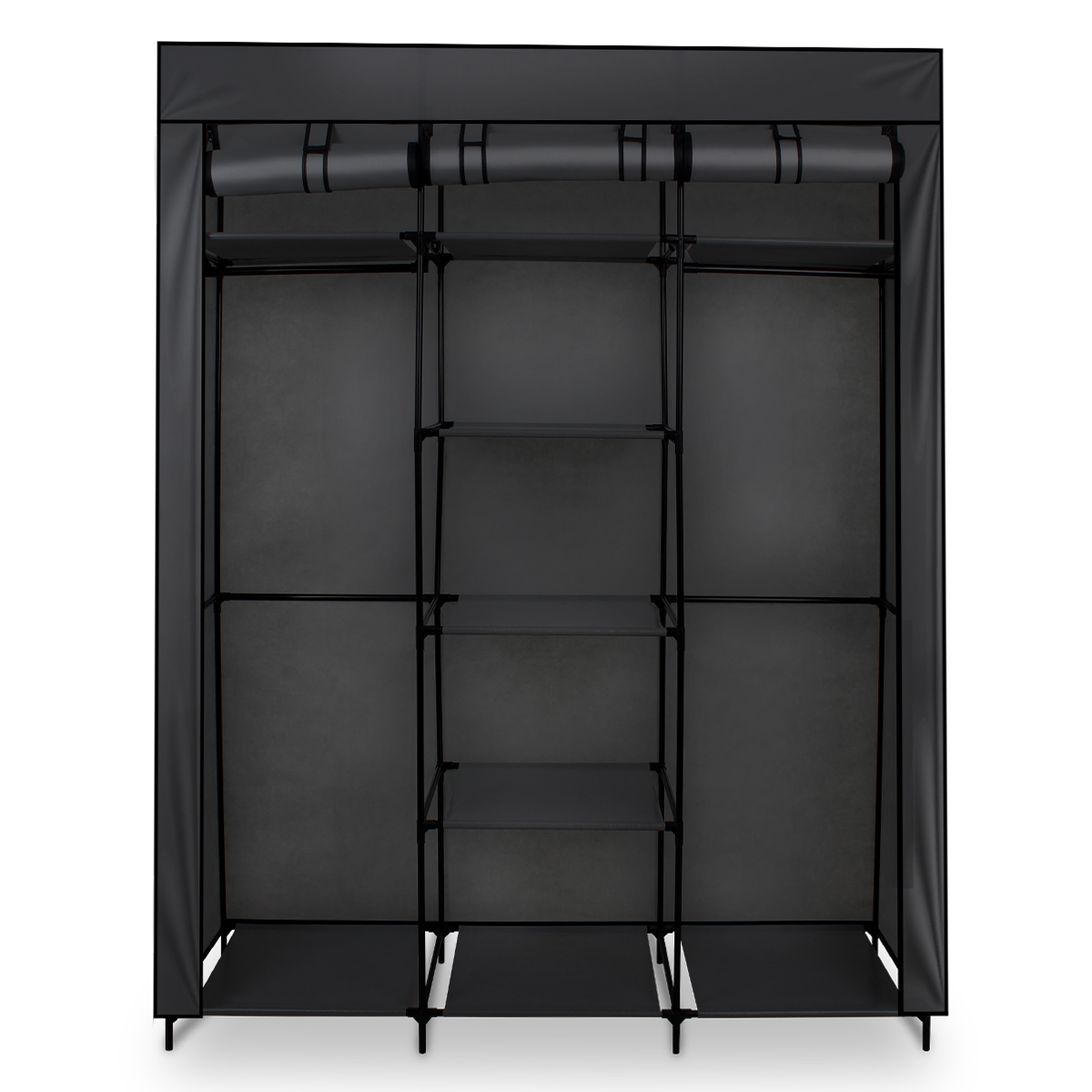Closet Armable, Organizador De Ropa Récamara 1.70mts Negro 