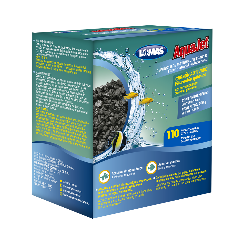 REPUESTO CARBON ACTIVADO AQUAJET 110