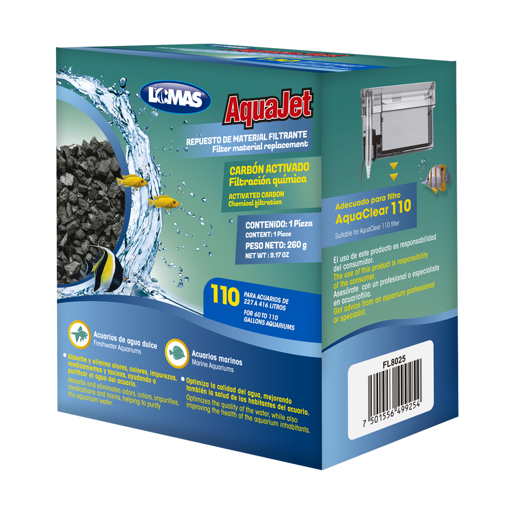 REPUESTO CARBON ACTIVADO AQUAJET 110