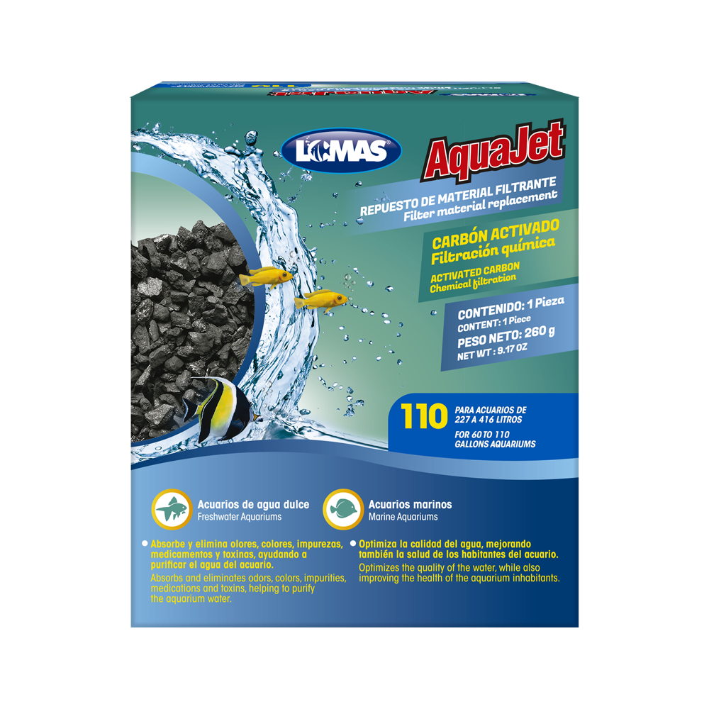 REPUESTO CARBON ACTIVADO AQUAJET 110
