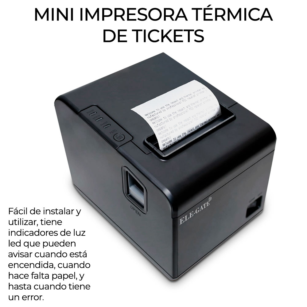 Impresora De Tickets Térmica Corte Automático 80mm