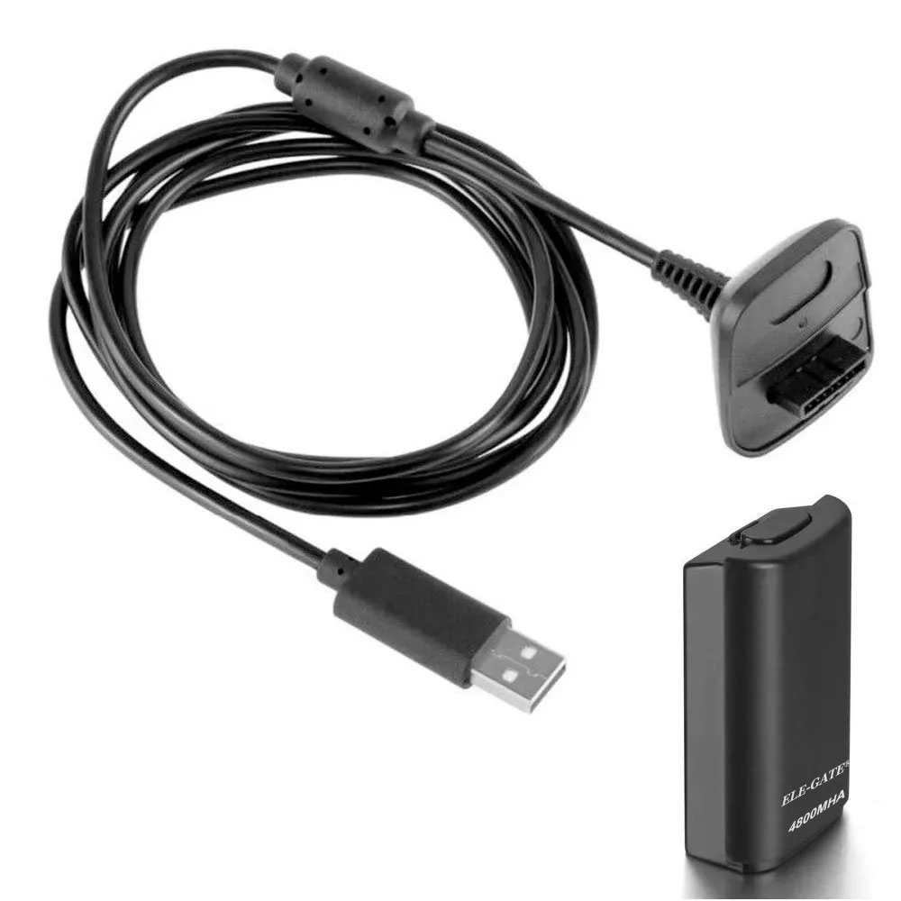 Batería Para Control De Xbox 360 Kit Carga Y Juega