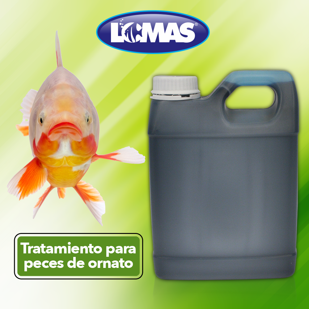 Lomas Verde Plus Contra ICH y Fungus para Peces de Ornato Contiene 1 Litro