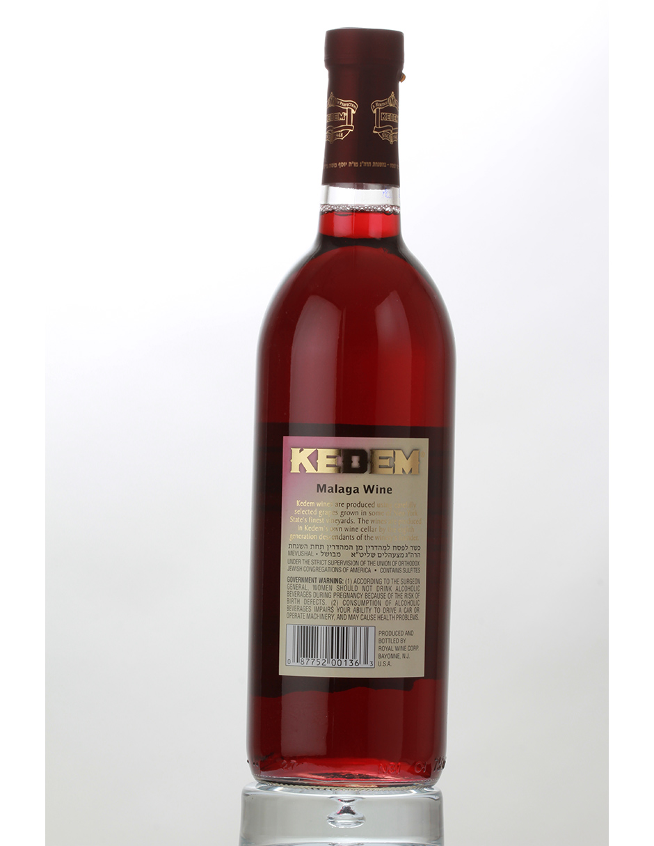 Kit de 2 - Vino Tinto Dulce Kosher Kedem Tradicional Málaga